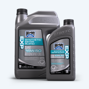 EXP_1L4L_Duo Bel-Ray EXP Synthetic Ester Blend 4T Engine Oil